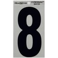 Hillman 5 in. Reflective Black Vinyl Self-Adhesive Number 8 1 pc, 6PK 844104